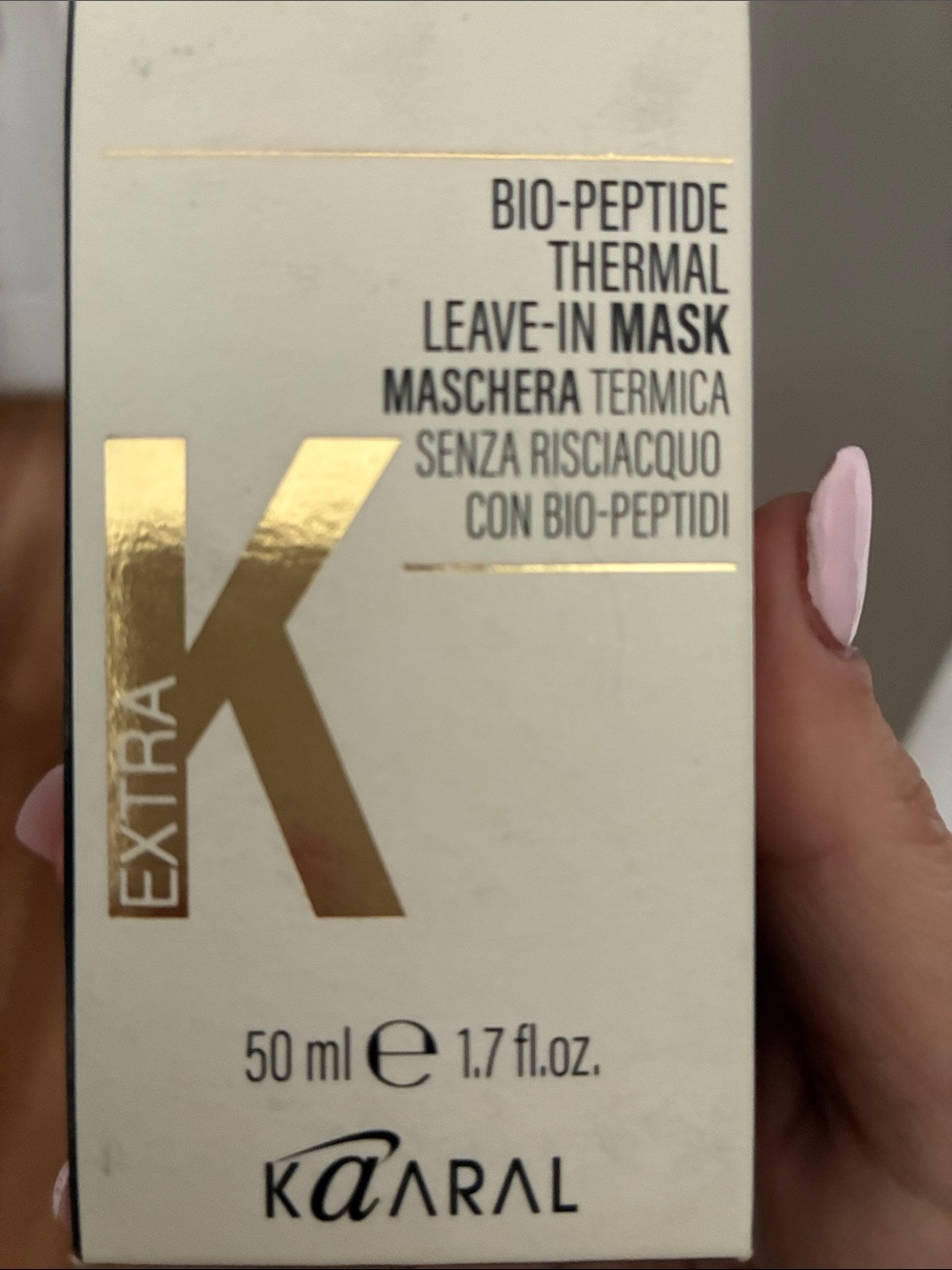 Extra K Bio-Peptide Thermal Leave-In Mask — Pink